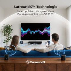 ULTIMEA Aura S5T - 7.1 Dolby Atmos Surround Soundsystem, Soundbar, Schwarz