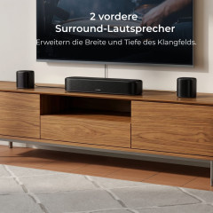 ULTIMEA Aura S5T - 7.1 Dolby Atmos Surround Soundsystem, Soundbar, Schwarz