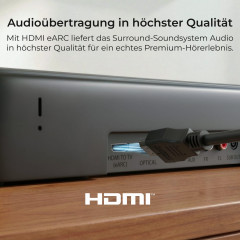 ULTIMEA Aura S5T - 7.1 Dolby Atmos Surround Soundsystem, Soundbar, Schwarz