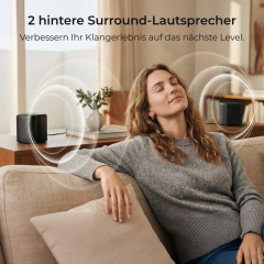 ULTIMEA Aura S5T - 7.1 Dolby Atmos Surround Soundsystem, Soundbar, Schwarz