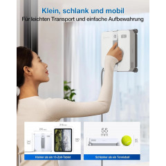 ECOVACS WINBOT MINI 2 Fensterputzroboter, Weiß