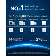ECOVACS WINBOT MINI 2 Fensterputzroboter, Weiß