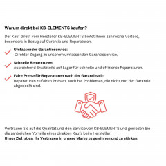 KB ELEMENTS ELK111AS Induktion (59 cm breit, 4 Kochfelder)