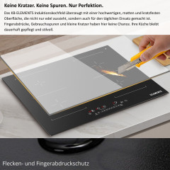 KB ELEMENTS ELK111AS Induktion (59 cm breit, 4 Kochfelder)