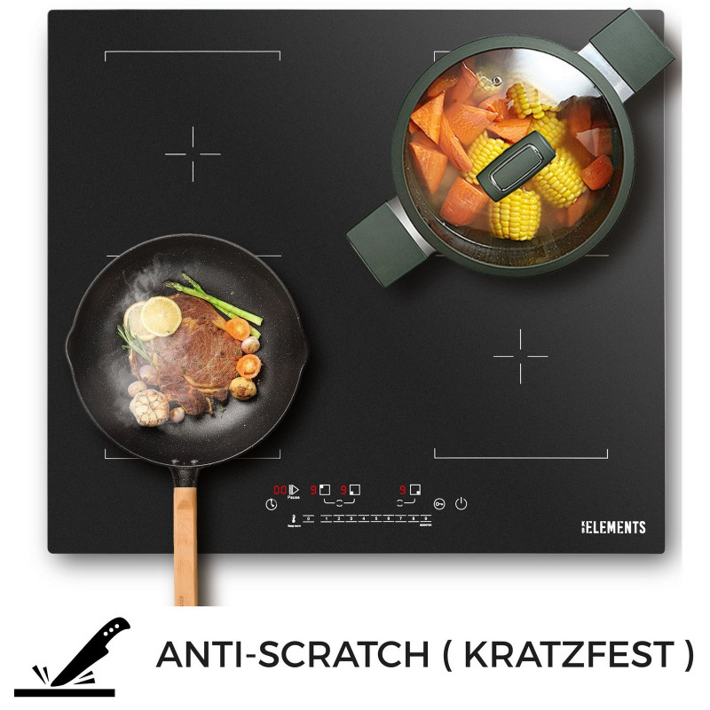 KB ELEMENTS ELK111AS Induktion (59 cm breit, 4 Kochfelder)