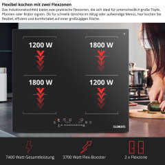 KB ELEMENTS ELK111AS Induktion (59 cm breit, 4 Kochfelder)