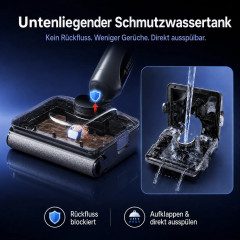 JONR H2 Nass Trockensauger, Schwarz