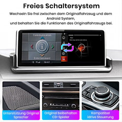 JUNSUN CarPlay BMW 3er E90 E91 E92 RADIO, Internet Radio, Bluetooth, Schwarz