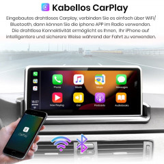 JUNSUN CarPlay BMW 3er E90 E91 E92 RADIO, Internet Radio, Bluetooth, Schwarz