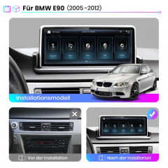 JUNSUN CarPlay BMW 3er E90 E91 E92 RADIO, Internet Radio, Bluetooth, Schwarz