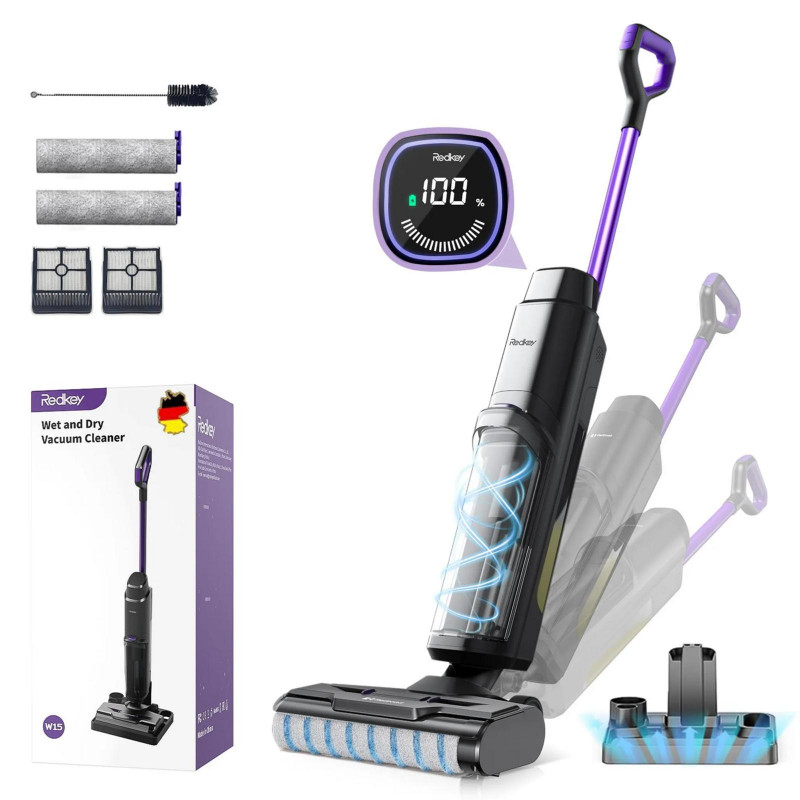 REDKEY W15 Nass Trockensauger, Grau