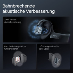 SHOKZ OpenRun Pro 2, Open-ear Kopfhörer Bluetooth Black