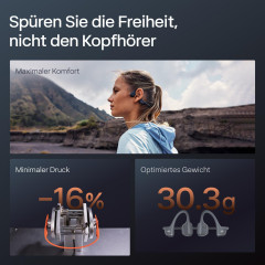 SHOKZ OpenRun Pro 2 Mini, Open-ear Kopfhörer Bluetooth Black