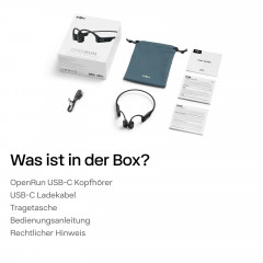 SHOKZ OpenRun USB-C, Open-ear Kopfhörer Black
