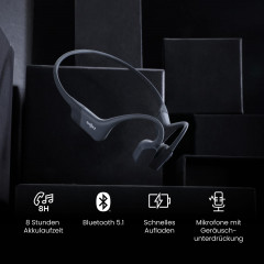 SHOKZ OpenRun Mini USB-C, Open-ear Kopfhörer Black