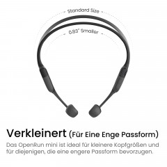 SHOKZ OpenRun Mini USB-C, Open-ear Kopfhörer Black