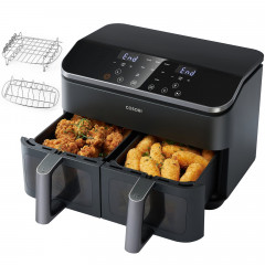 COSORI Dual Basket 8,5-Liter Black Air Fryer Keramikbeschichtung Heißluftfritteuse