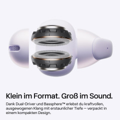SHOKZ OpenDots Air, Open-ear Kopfhörer Bluetooth Daybreak Purple