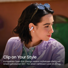SHOKZ OpenDots Air, Open-ear Kopfhörer Bluetooth Daybreak Purple