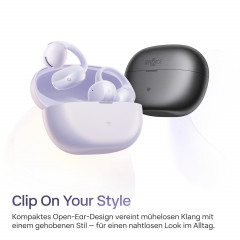 SHOKZ OpenDots Air, Open-ear Kopfhörer Bluetooth Daybreak Purple