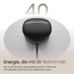 SHOKZ OpenDots 2, Open-ear Kopfhörer Bluetooth Black