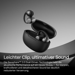 SHOKZ OpenDots 2, Open-ear Kopfhörer Bluetooth Black