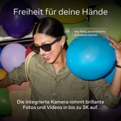 META Fury, Klassisches Schwarz, Gläser: Braun mit Farbverlauf AI Glasses