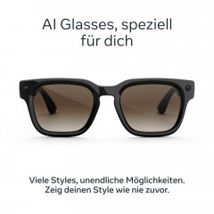 META Fury, Klassisches Schwarz, Gläser: Braun mit Farbverlauf AI Glasses