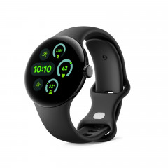 GOOGLE PIXEL WATCH 3 41MM/LTE/BLACK/BLACK Smartwatch Aluminium Fluorelastomer, 130–175 mm, 165–210 mm, Obsidian