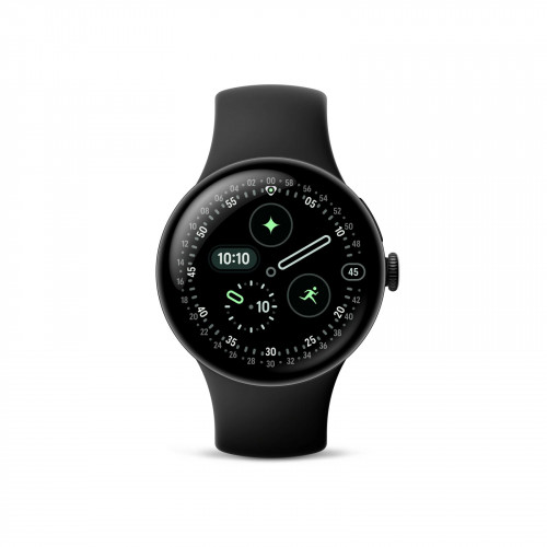 GOOGLE Pixel Watch 4 41 LTE Smartwatch Fluorelastomer, 130-215, Obsidian