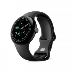 GOOGLE Pixel Watch 4 41 LTE Smartwatch Fluorelastomer, 130-215, Obsidian
