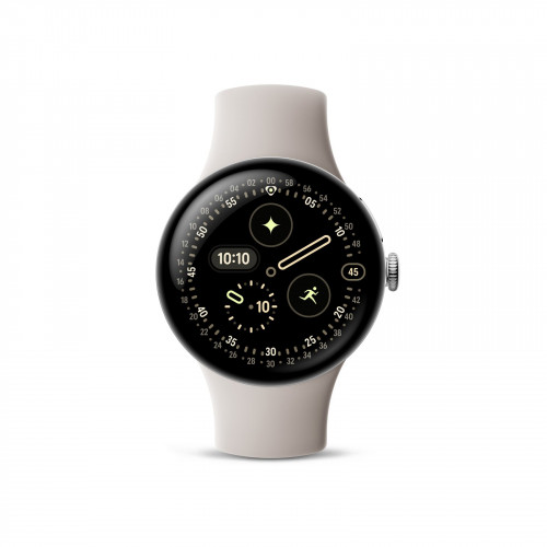 GOOGLE Pixel Watch 4 41 LTE Smartwatch Fluorelastomer, 130-215, Porcelain