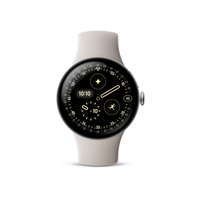 GOOGLE Pixel Watch 4 41 LTE Smartwatch Fluorelastomer, 130-215, Porcelain