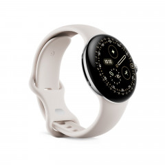 GOOGLE Pixel Watch 4 41 LTE Smartwatch Fluorelastomer, 130-215, Porcelain