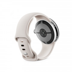 GOOGLE Pixel Watch 4 41 LTE Smartwatch Fluorelastomer, 130-215, Porcelain