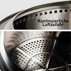 SOLO STOVE BONFIRE Outdoor-Kamin aus Edelstahl, raucharm Feuerschale, Silber