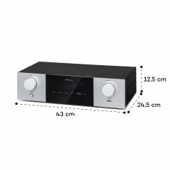 AMP-4000 DAB Hifi-Stereo-Verstärker DAB+-Radio USB Fernbedienung LED-Display
