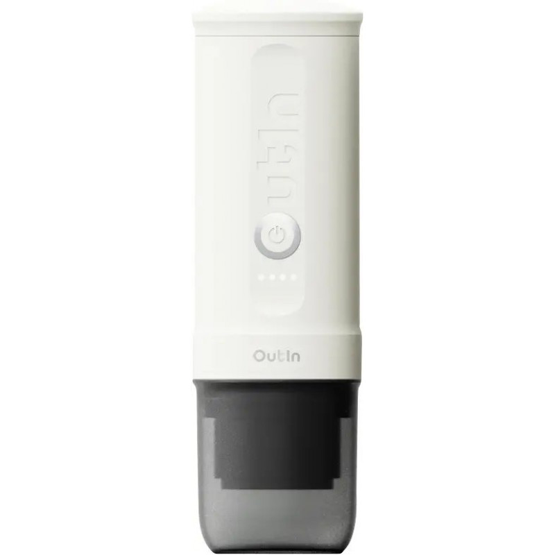 OutIn OTEM-01-PW Espressomaschine Pearl White für unterwegs / portable, mit Druckbrühsystem, mit Li-Ion Akku