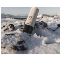 OutIn OTEM-01-PW Espressomaschine Pearl White für unterwegs / portable, mit Druckbrühsystem, mit Li-Ion Akku