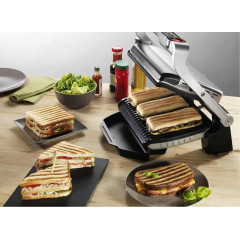 Tefal Optigrill XL Elektro Kontaktgrill Automatische Temperaturanpassung Edelstahl (gebürstet), Schwarz