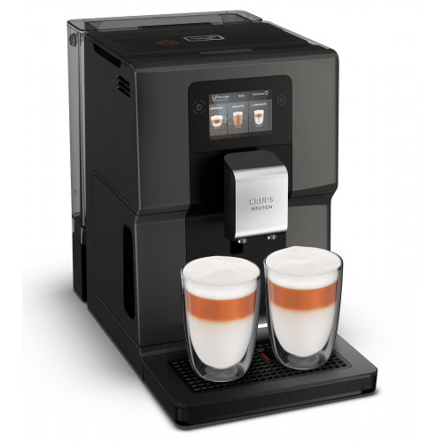 KRUPS EA 872 B INTUITION PREFERENCE Kaffeevollautomat Dunkelgrau