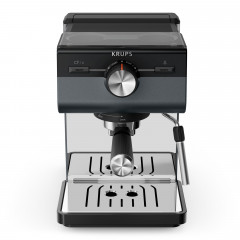 Krups Espressomaschine »XP384G Authentic+, Siebträger« intuitives Bedienfeld, Milch-Aufschäumdüse, 3 Siebeinsätze