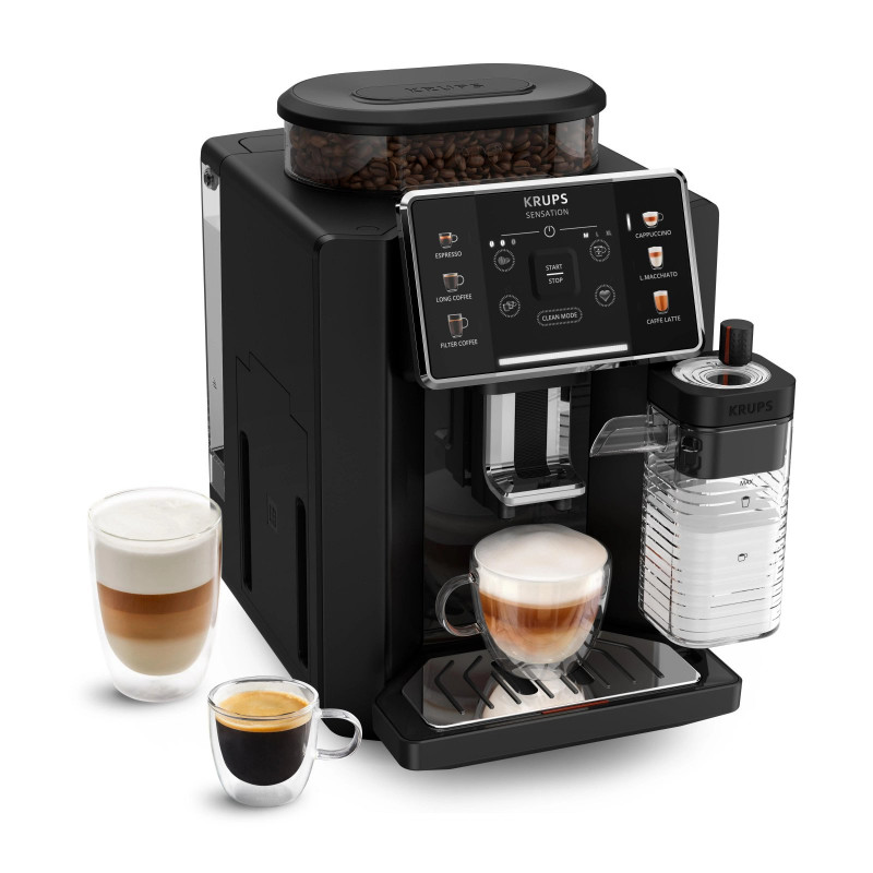KRUPS EA9128D Sensation Milk Kaffeevollautomat Schwarz