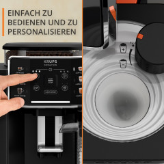 KRUPS EA9128D Sensation Milk Kaffeevollautomat Schwarz