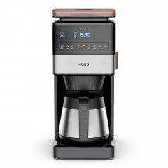 KRUPS KT8428 Grind Aroma XL Kaffeemaschine mit Zeitschaltuhr (Timer) Schwarz/Edelstahl