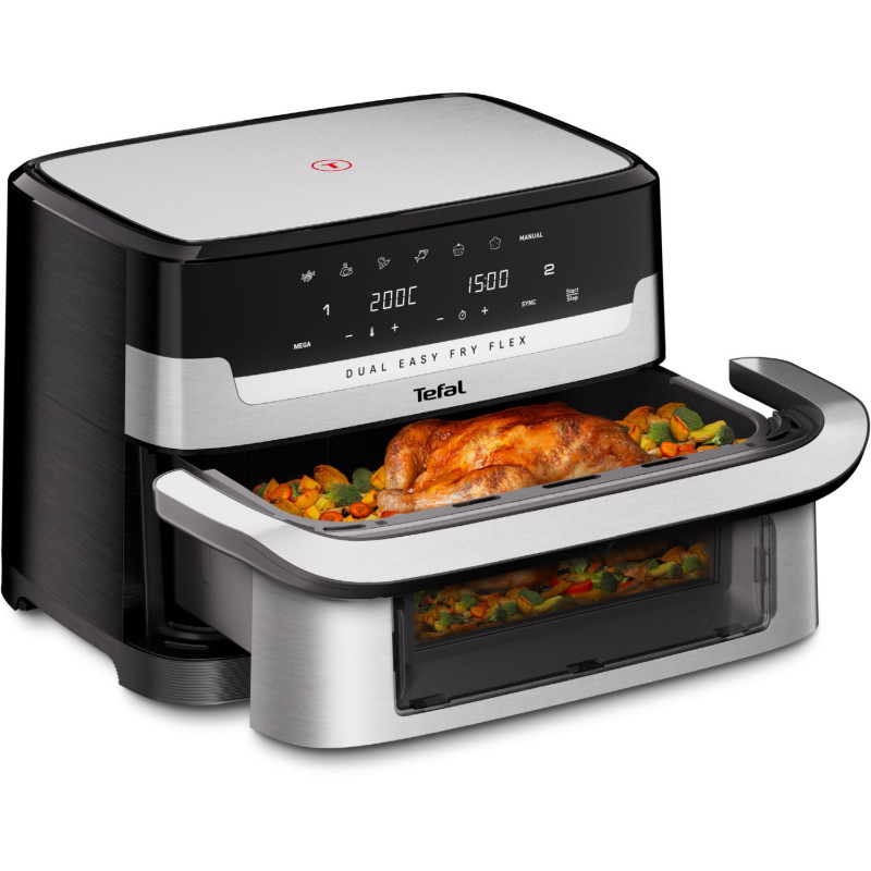 EY922D Easy Fry Flex Heißluft-Fritteuse edelstahl