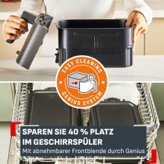 TEFAL EY7568 Easy Fry Crispy Stack Doppelkammer- Heißluftfritteuse
