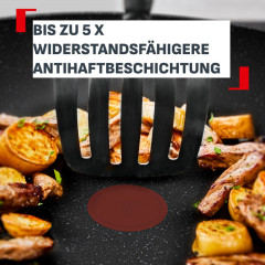 Tefal Pfannen-Set »Excell'Cook« Aluminium Set, je 1 Pfanne 20/24/28 cm, 3 tlg. leistungsstarke Antihaftbeschichtung, Induktion, metallspatelsicher