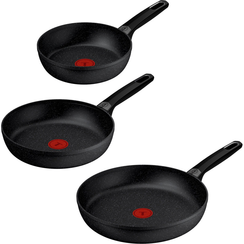 Tefal Pfannen-Set »Excell'Cook« Aluminium Set, je 1 Pfanne 20/24/28 cm, 3 tlg. leistungsstarke Antihaftbeschichtung, Induktion, metallspatelsicher