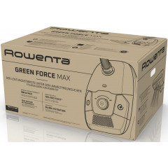 Rowenta Bodenstaubsauger »Green Force Max, extreme Reinigungskraft, hygienischer Beutelwechsel« 900 W mit Beutel 99,98% Filtration, aus recyceltem Kunststoff, RO4933
